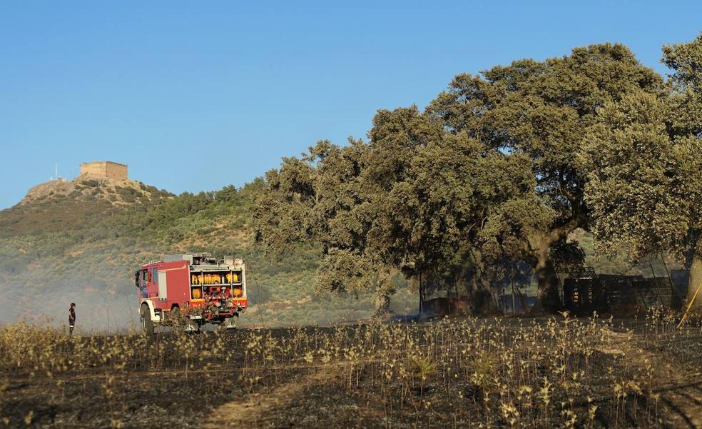 Tres hectáreas se incendiaron en Herrera del Duque, cerca del casco urbano