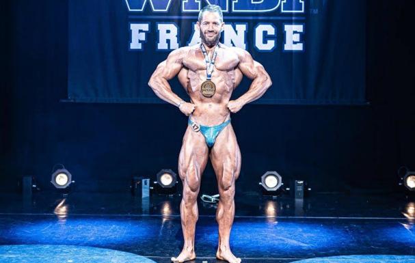 Mario González Acedo el culturista con raíces hornachegas que acaba de conseguir la Medalla de Bronce en el concurso mundial celebrado en Las Vegas