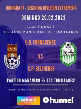 El Fornacense recibe este domingo al Belenense de Puebla de Sancho Pérez