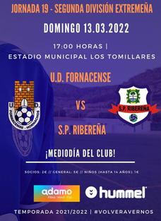 Este domingo partido de máxima rivalidad comarcal en Los Tomillares, se enfrentará el Fornacense y la Ribereña