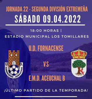 Este sábado el Fornacense disputa el último partido de la temporada frente al E.M.D. Aceuchal B