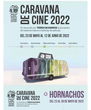 Comienza en Hornachos el proyecto «Caravana de Cine», que pone en marcha la Fundación Extremeña de la Cultura