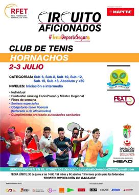 La localidad acoge el Torneo del Circuito de Aficionados de la Real Federación Española de Tenis