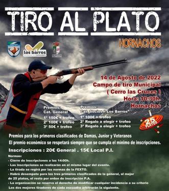 Los aficionados al Tiro al Plato tienen una cita este domingo 14 en el Campo de tiro Municipal