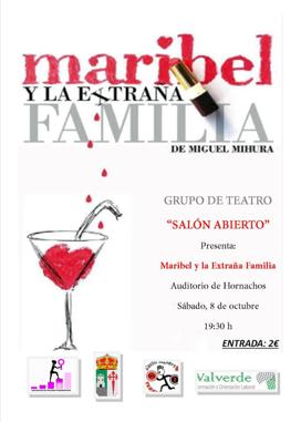 El Grupo de Teatro Salón Abierto representa la obra «Maribel y la extraña familia»