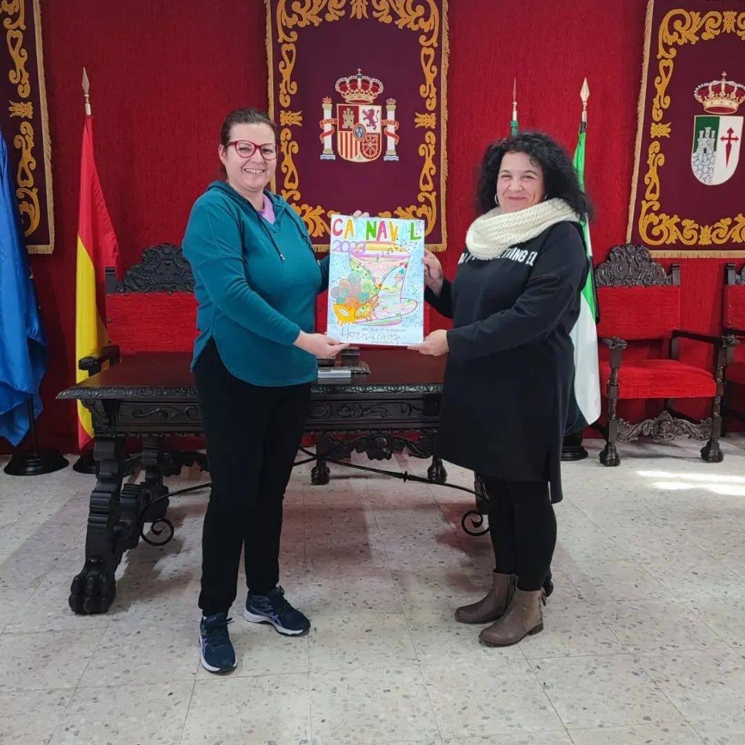 La obra de Toñi Godoy ganadora del concurso de carteles del Carnaval 2023