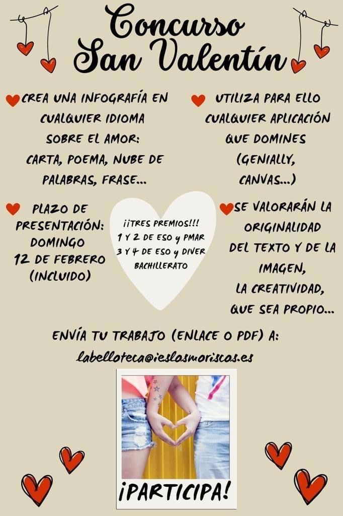 El IES «Los Moriscos» celebra un concurso por San Valentín