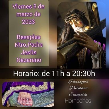 El primer Viernes de Marzo Besapié a Ntro. Padre Jesús Nazareno