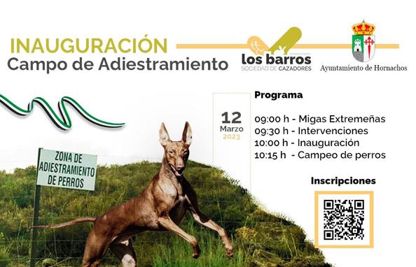 El 12 de Marzo quedará inaugurado el Campo de Adiestramiento para perros