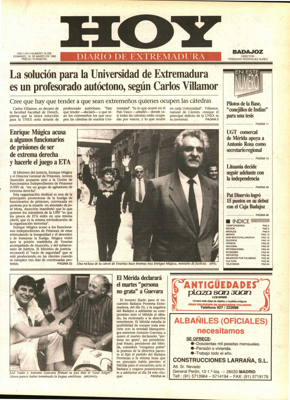 Tal día como hoy en 1990