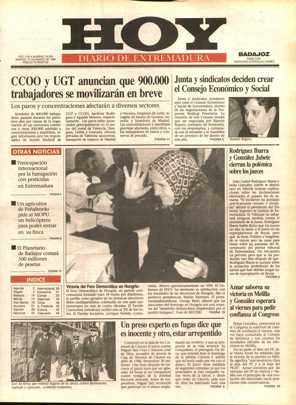 Tal día como hoy en 1990