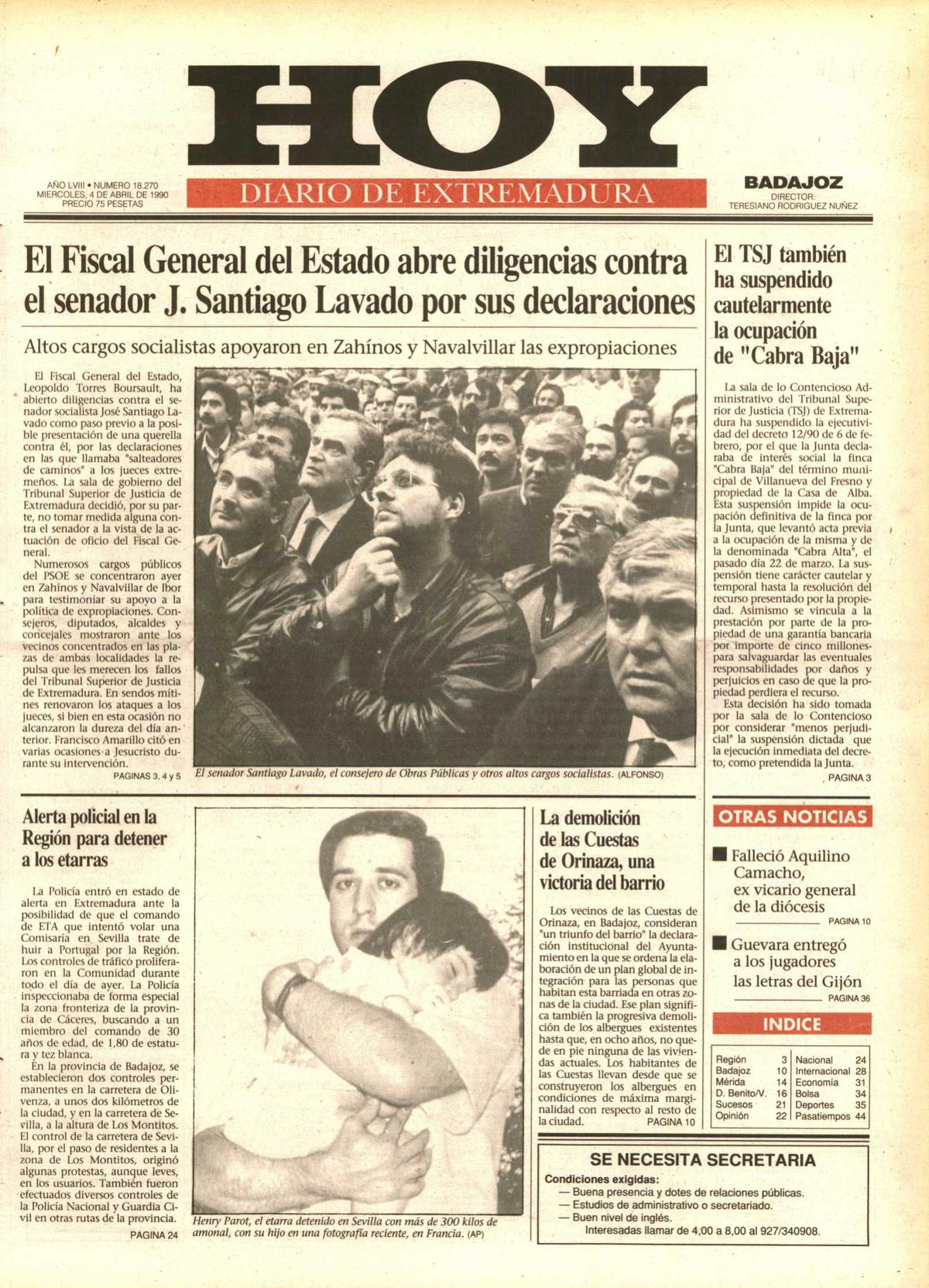 Tal día como hoy en 1990