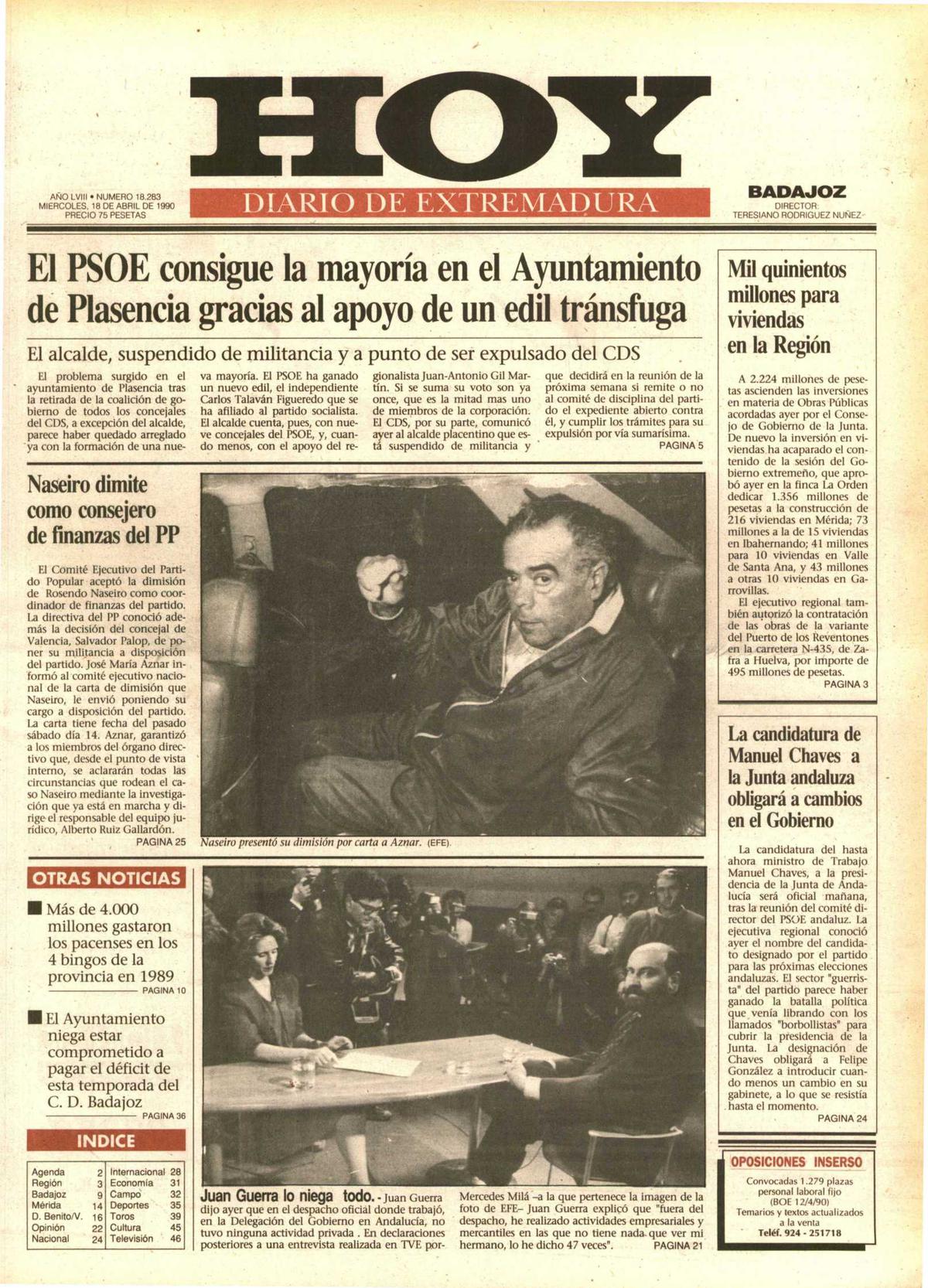 Tal día como hoy en 1990