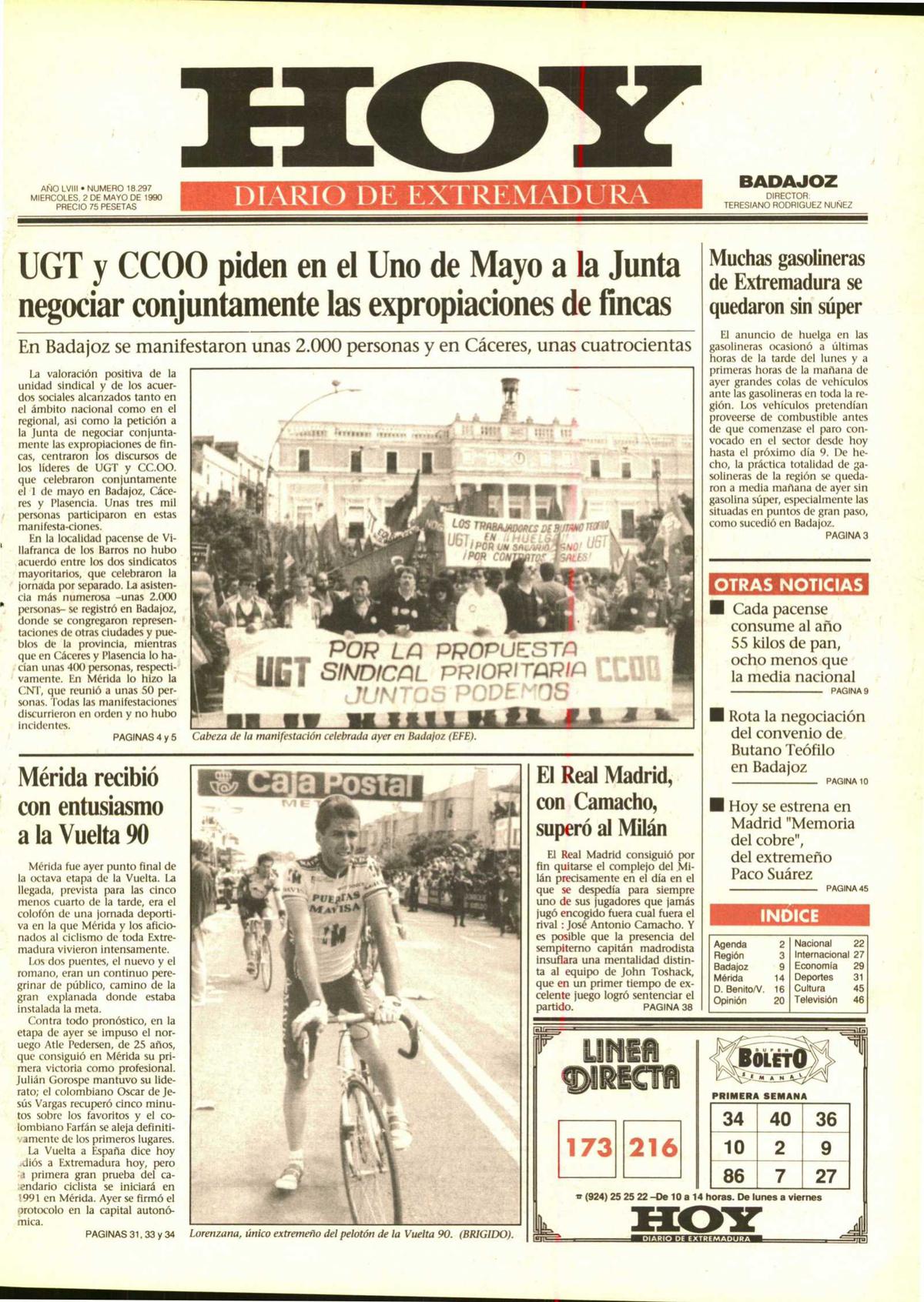 Tal día como hoy en 1990