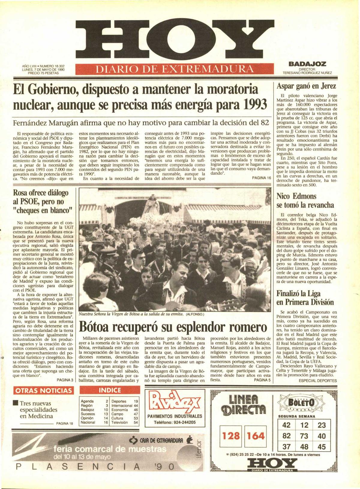 Tal día como hoy en 1990