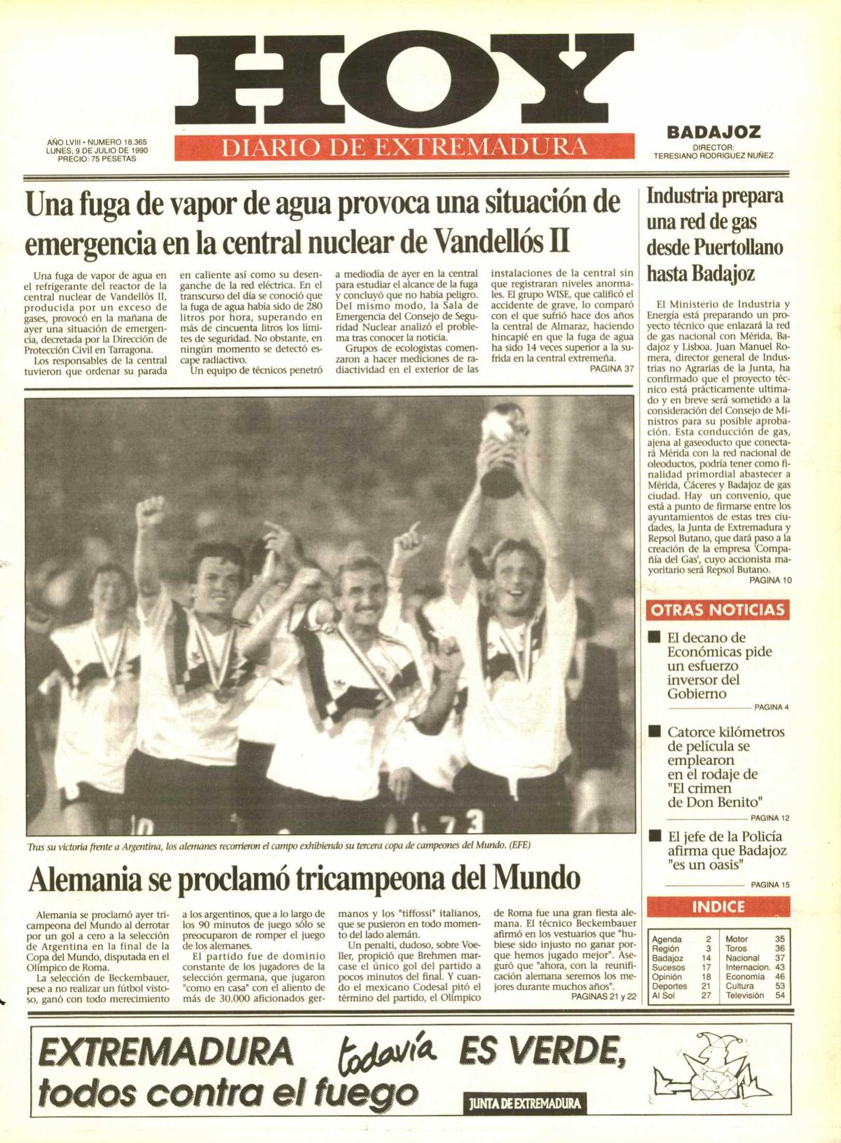 Tal día como hoy en 1990