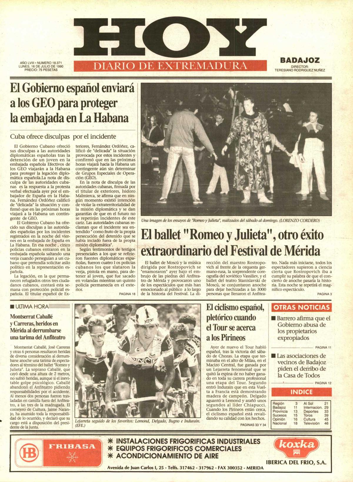 Tal día como hoy en 1990