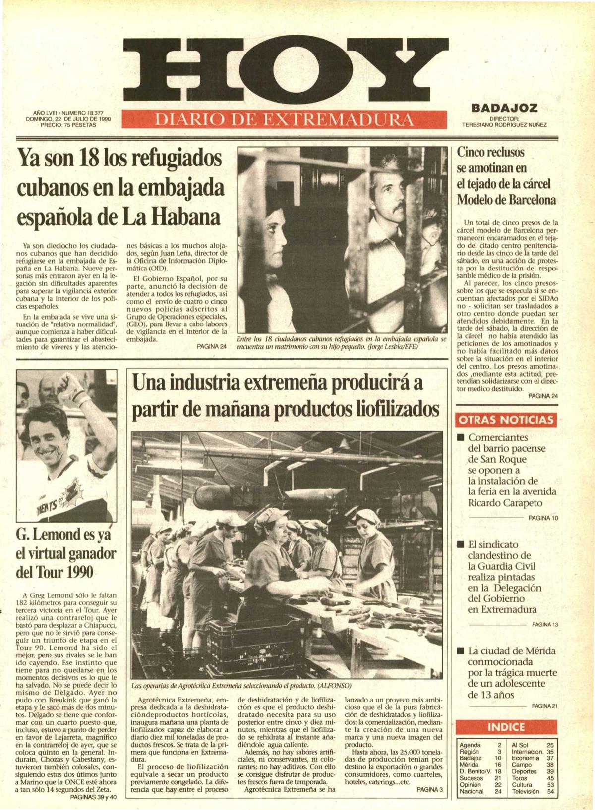 Tal día como hoy en 1990