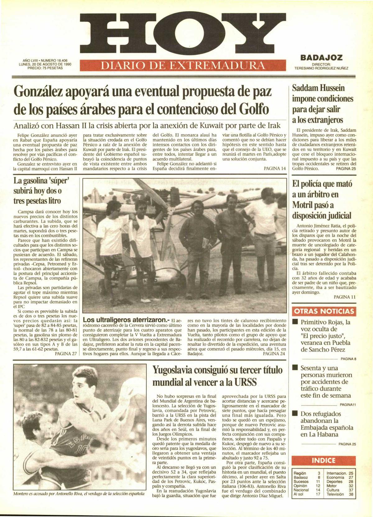 Tal día como hoy en 1990