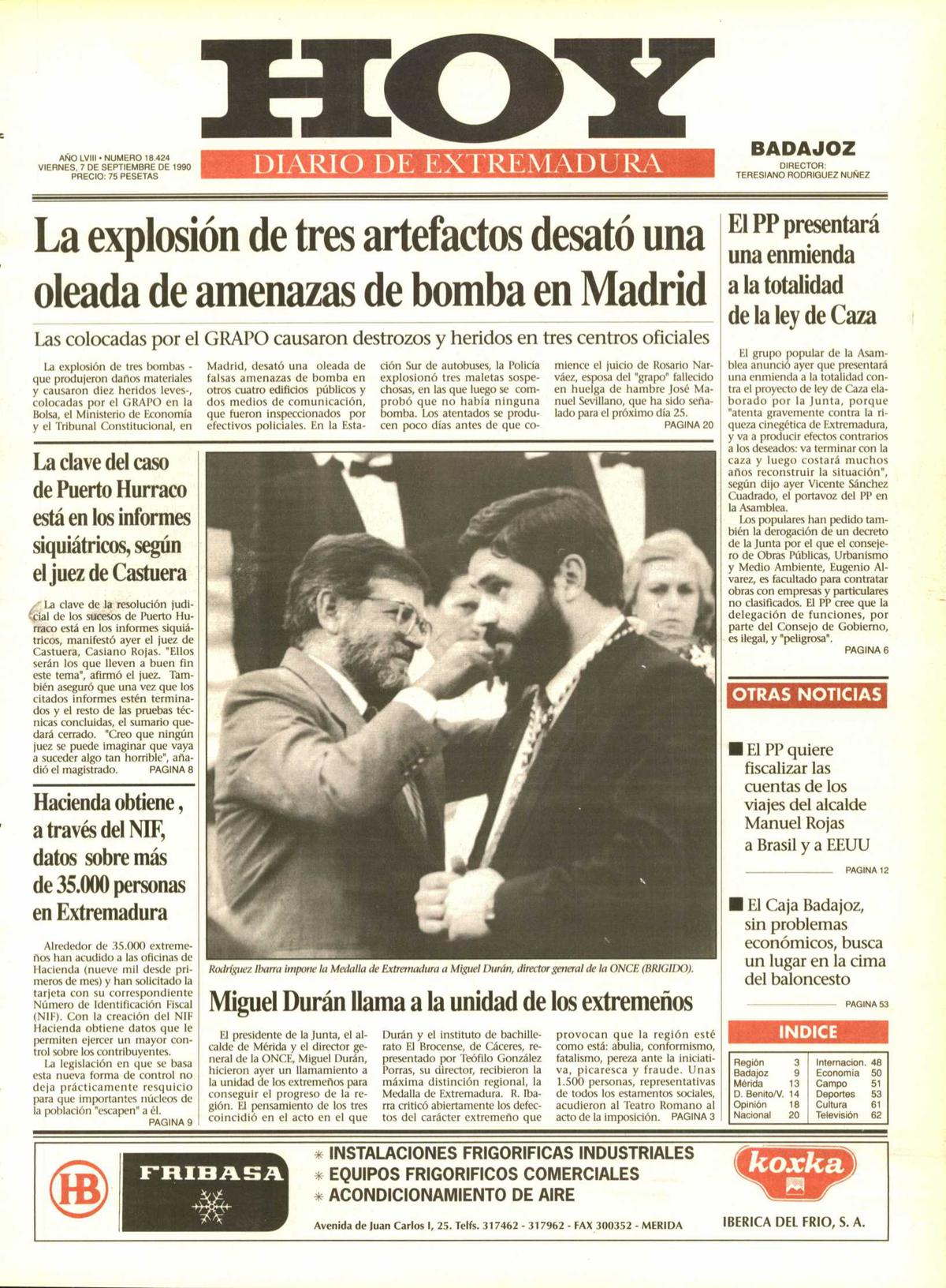 Tal día como hoy en 1990