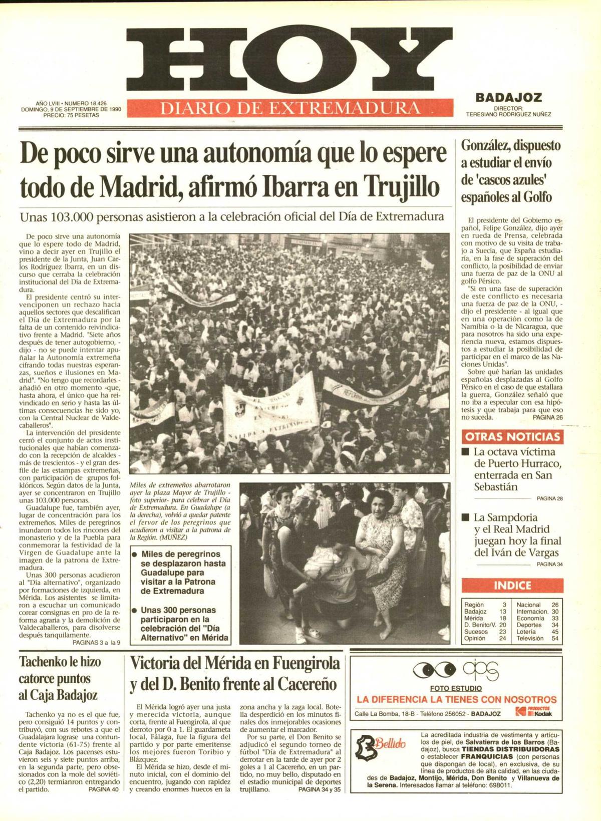 Tal día como hoy en 1990