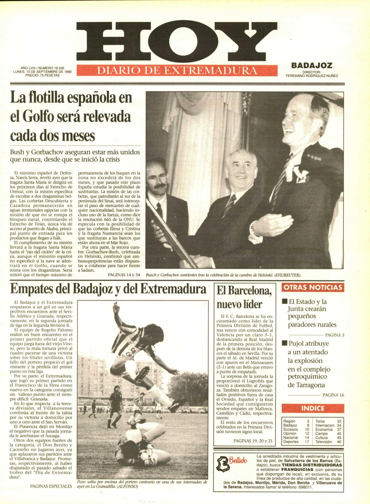 Tal día como hoy en 1990