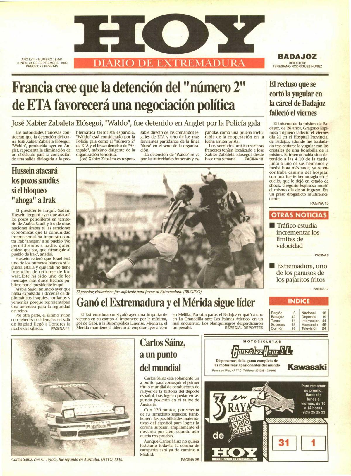 Tal día como hoy en 