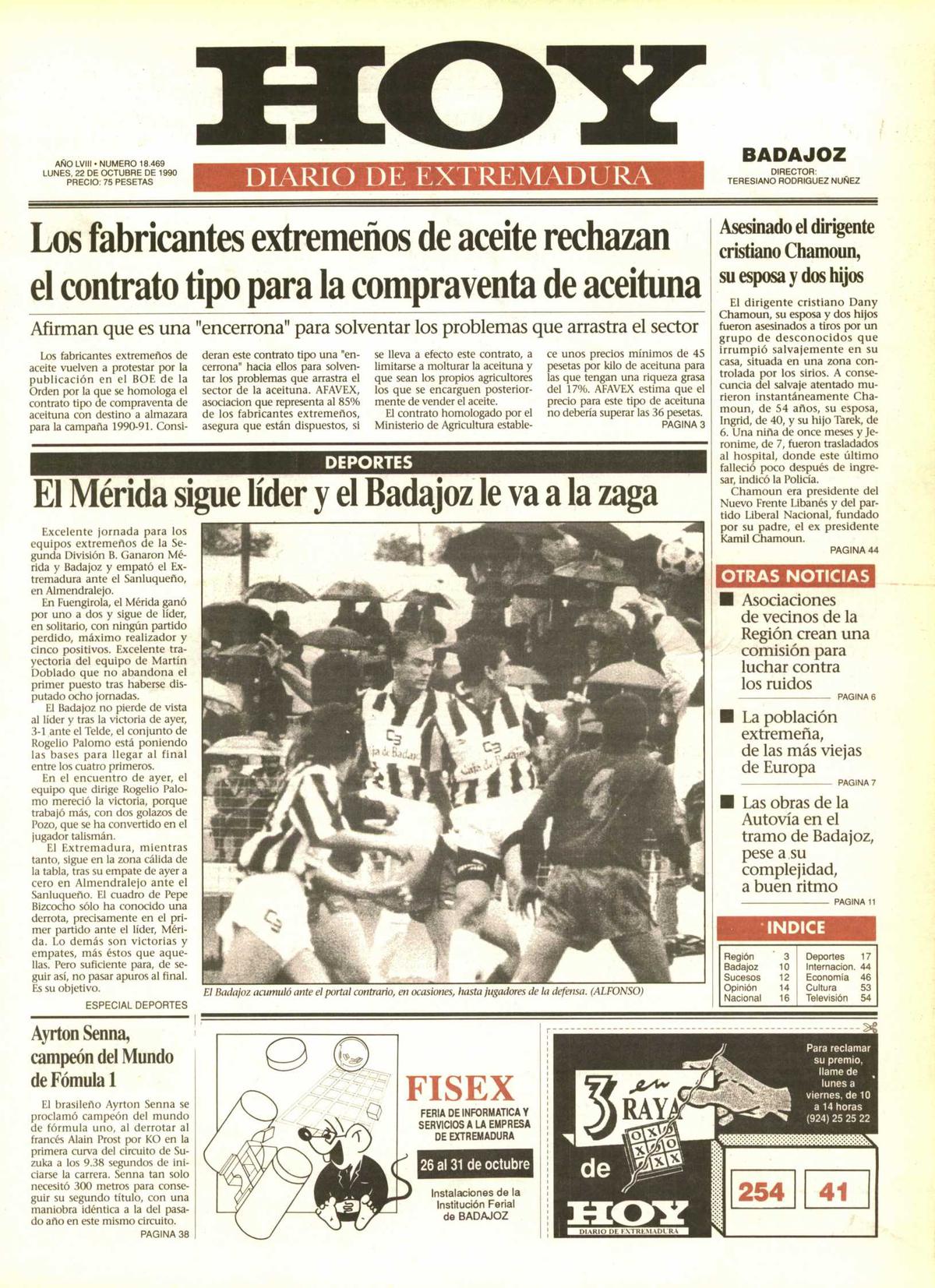 Tal día como hoy en 1990