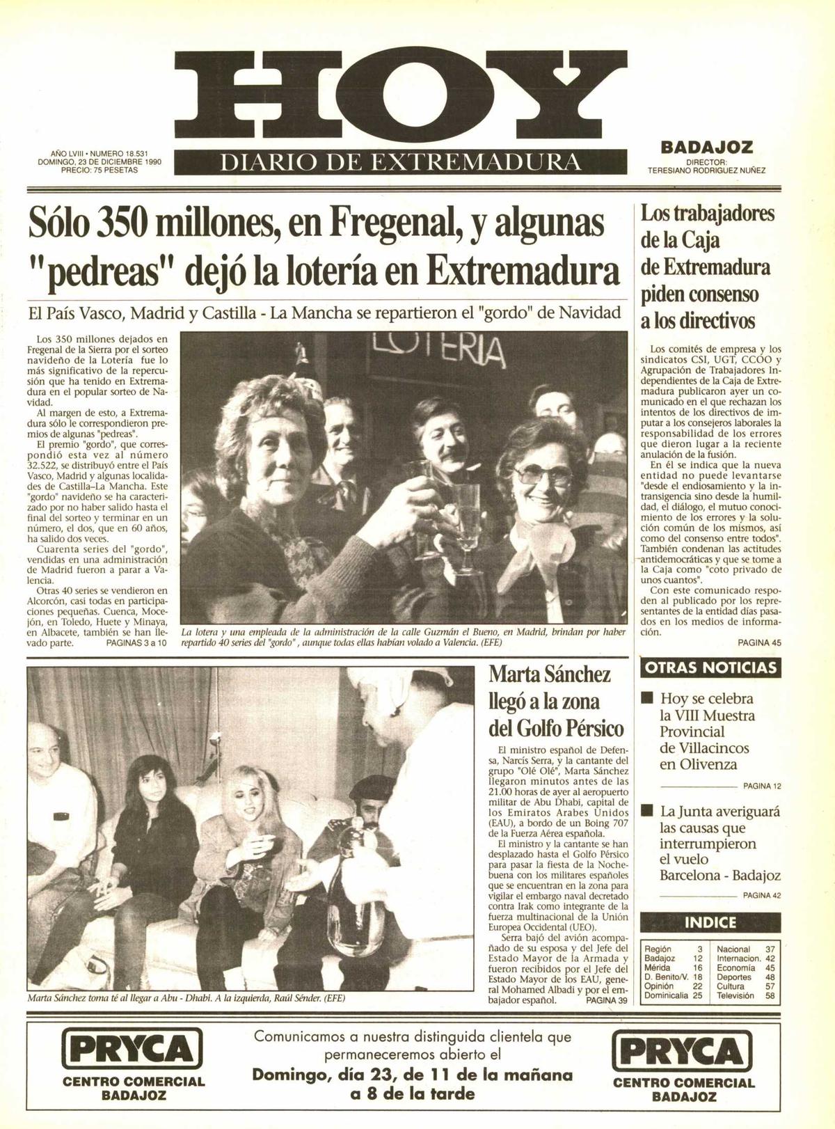 Tal día como hoy en 1990
