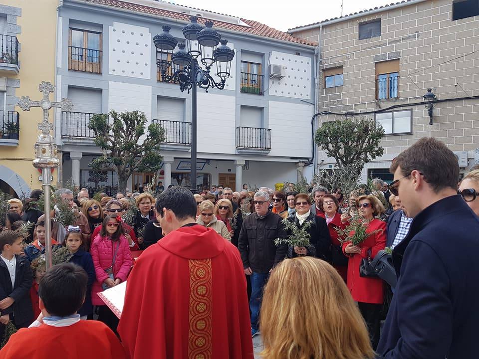 Bendición de ramos, este mediodía en la Plaza Mayor