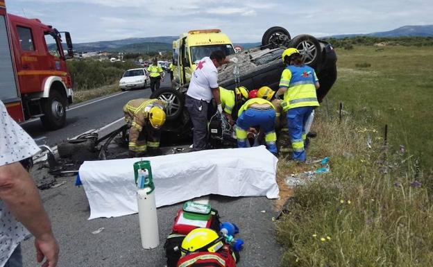Tres personas resultan heridas en un accidente de tráfico en Jaraíz