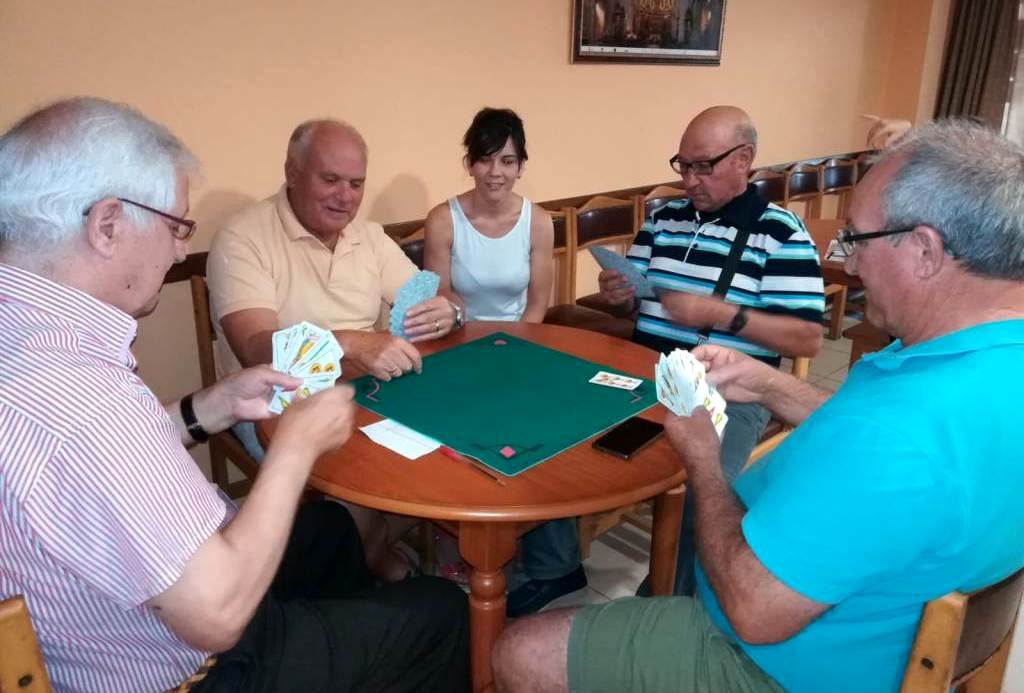 Juan Parada y Francisco Arjona, pareja ganadora del torneo de tute