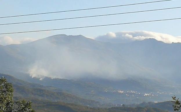 Este miércoles se ha declarado otro incendio en el término municipal de Garganta la Olla