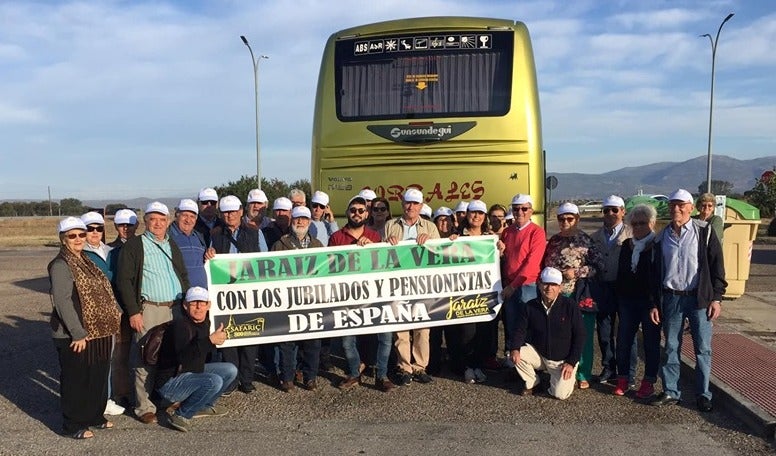 Los jubilados jaraiceños viajan a Madrid