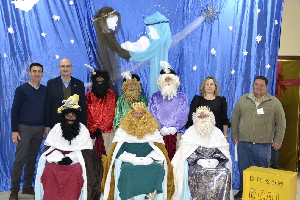Los Reyes Magos visitan el colegio Gregoria Collado