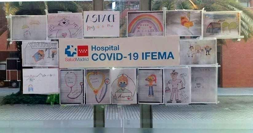 Los dibujos de los chicos y chicas de Aspace ya están expuestos en IFEMA