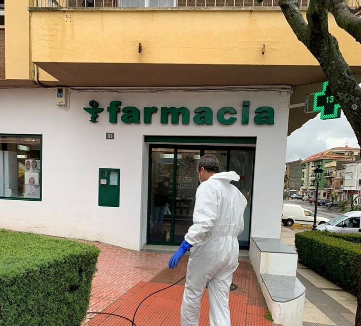 Este lunes, desinfección del casco urbano