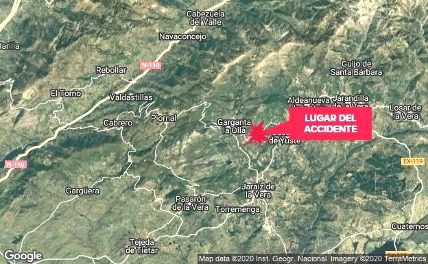 Un hombre de 48 años resulta herido grave en el vuelco de un tractor cerca de Garganta la Olla