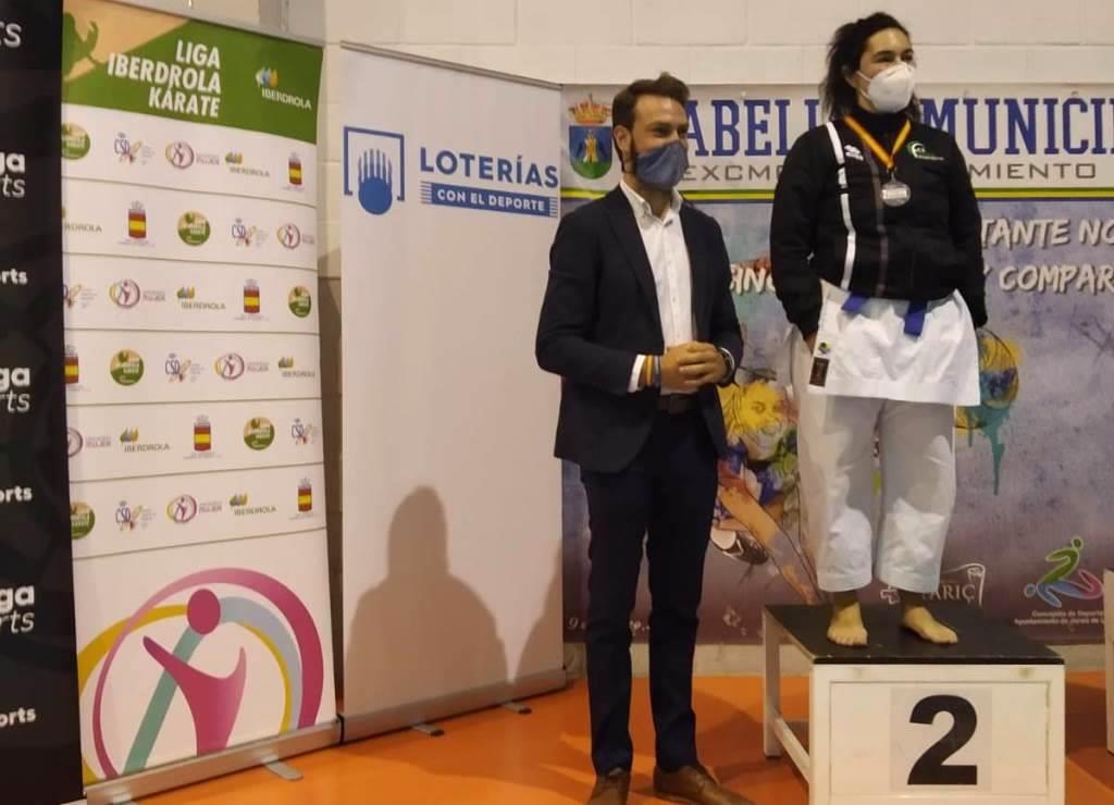 Miriam Calvo, del Club de Karate Jaraíz, subcampeona de España