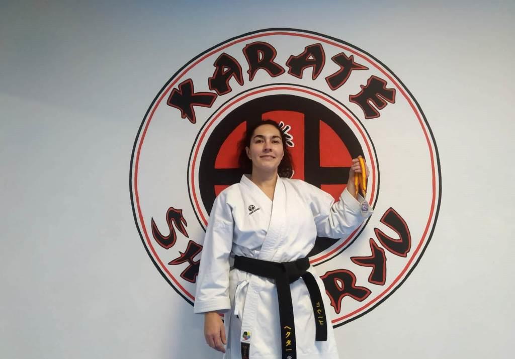 Miriam Calvo, subcampeona de España, anima a las mujeres a practicar karate