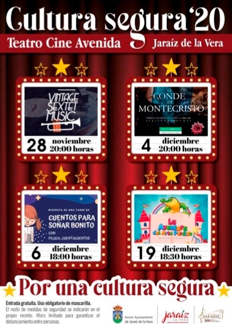 El teatro-cine Avenida acogerá la programación 'Cultura Segura'