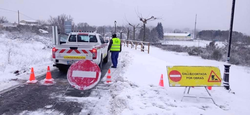 Cortadas dos carreteras en la comarca de la Vera