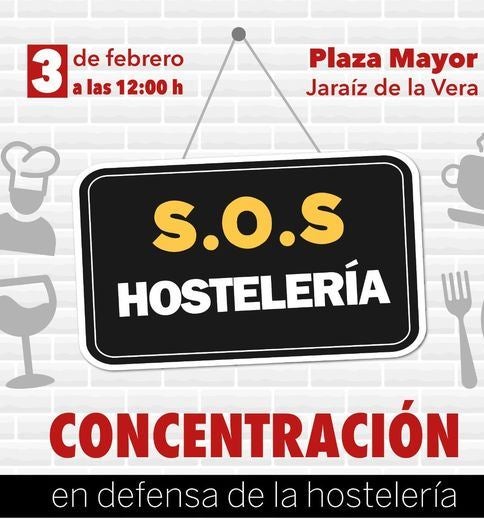 Convocada una concentración en defensa de la hostelería