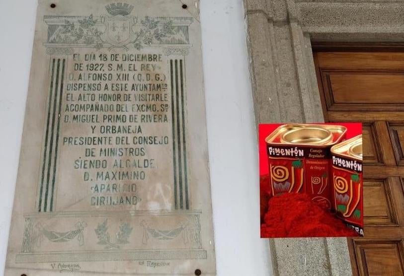 La costumbre en Jaraíz de regalar latas de pimentón se remonta a la visita del rey Alfonso XIII