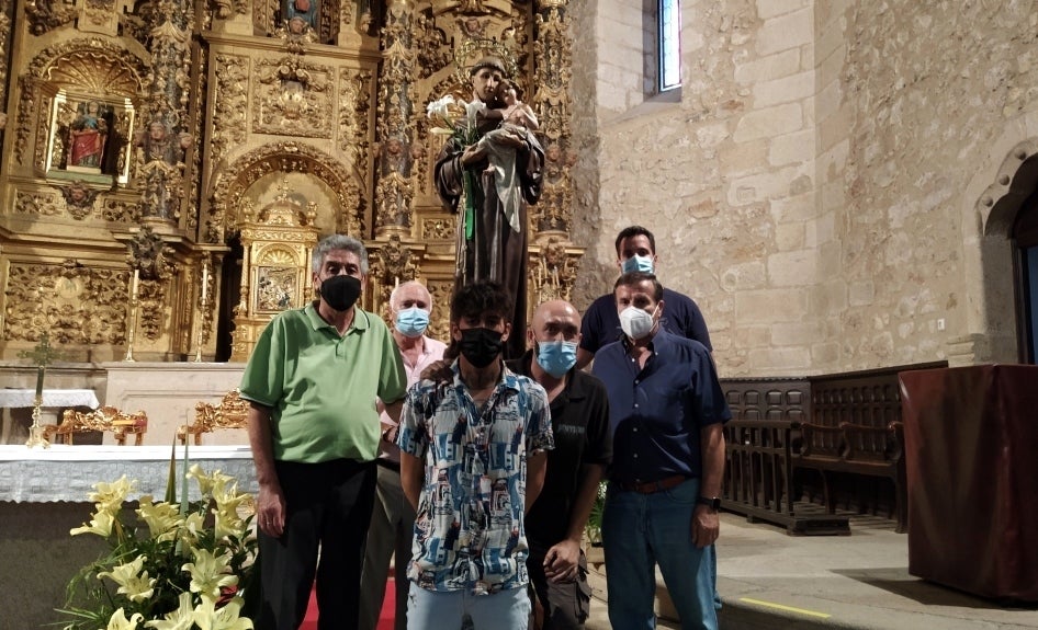 San Antonio ya está en la iglesia de San Miguel con motivo de su festividad
