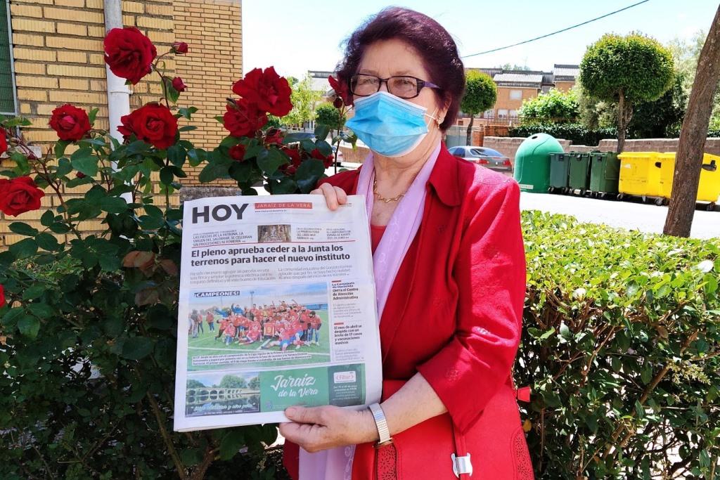 Guadalupe Díaz López: «Nos enteramos de lo que ocurre aquí gracias a HOY Jaraíz»