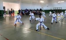 El Club de Karate Jaraíz realiza una exhibición para los usuarios de Aspace
