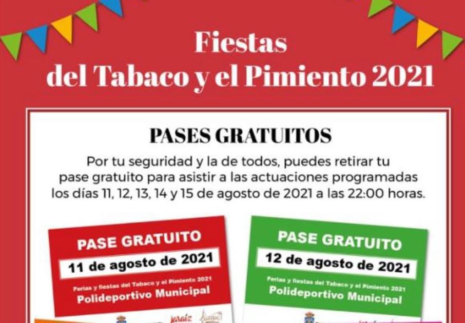 Pases para asistir del 11 al 15 de agosto a las actividades nocturnas del polideportivo