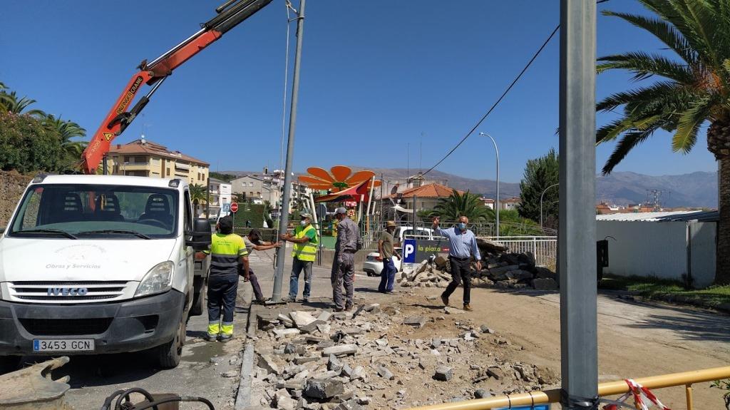 Construcción de un nuevo paso peatonal en la avenida de la Constitución