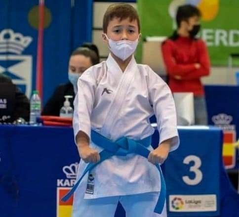 Ernesto Marcos Alegre, cuarto en el Campeonato Infantil de la Liga Nacional de Karate
